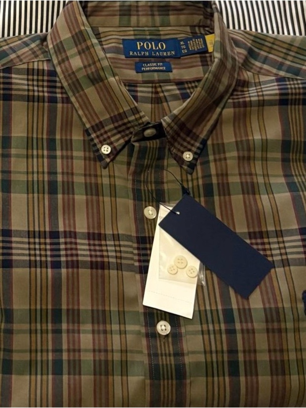 Polo Ralph Lauren Classic Fit Plaid Performance Shirt